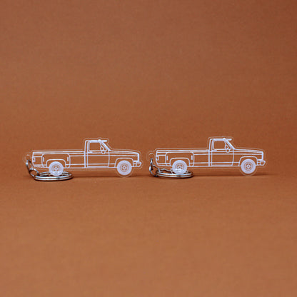 Chevrolet R30 Keychain Reg Cab Dually Dooley | 1987-1991 (1 Pair)