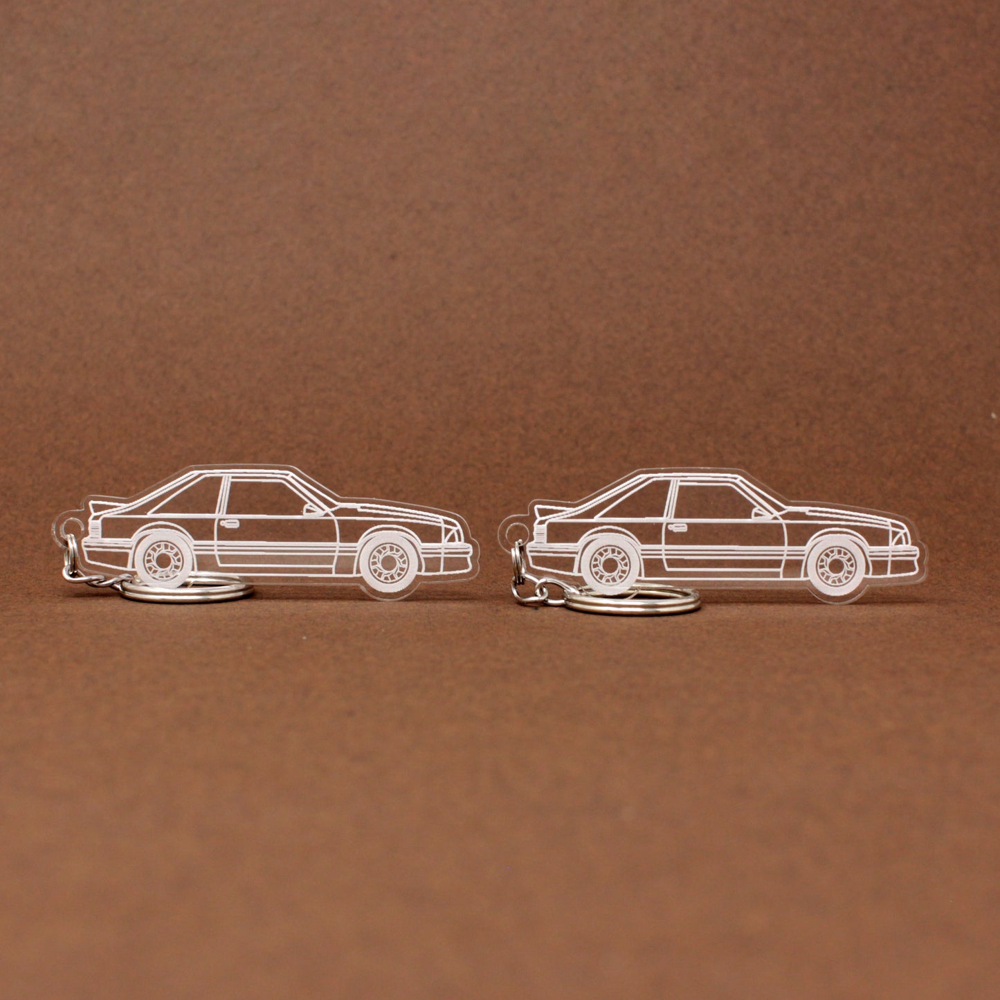 Ford Mustang Keychain 3rd Gen Foxbody Hatchback | 1987-1993