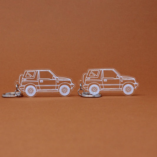 Suzuki Sidekick Keychain 1st Gen 3 Door Soft Top | 1989-1999 (1 Pair)