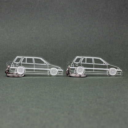 Honda Civic Keychain EE Wagon, Shuttle, Wagovan, Shuttle Beagle | 1988-1991