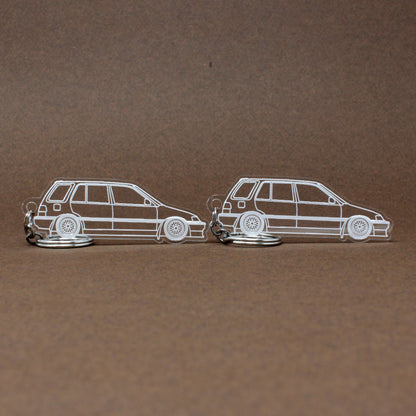 Honda Civic Keychain EE Wagon, Shuttle, Wagovan, Shuttle Beagle | 1988-1991