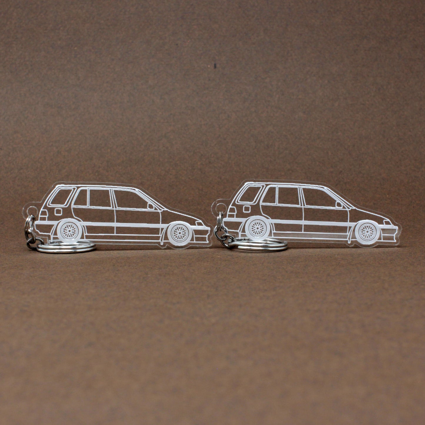 Honda Civic Keychain EE Wagon, Shuttle, Wagovan, Shuttle Beagle | 1988-1996 (1 Pair)