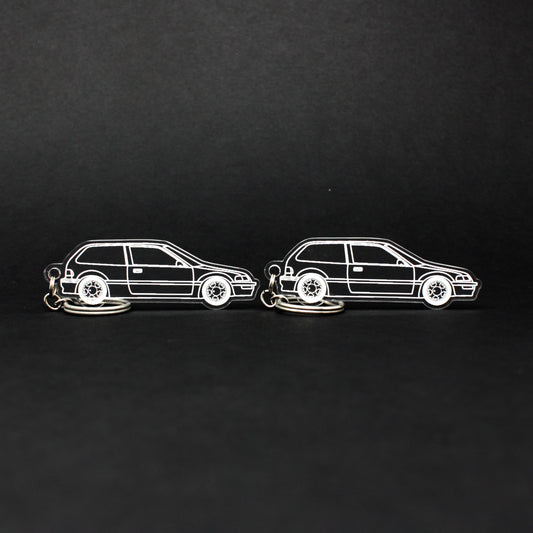 Honda Civic Keychain EF Hatchback | 1988-1991 (1 Pair)