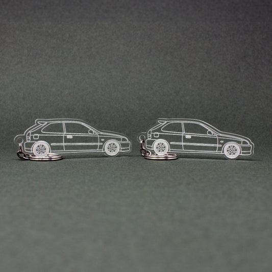 Honda Civic Keychain EK Hatchback | 1996-2000 (1 Pair)