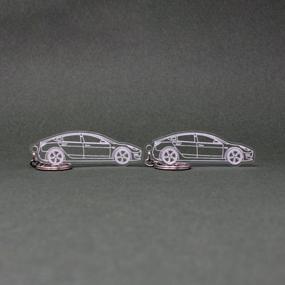 Tesla Model 3 Keychain [Pre-Facelift] | 2017-2022