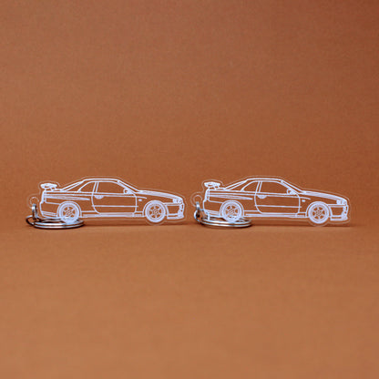 Nissan Skyline GTR Keychain R34 | 1999-2002 (1 Pair)